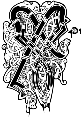 Celtic Design  Coloring Page